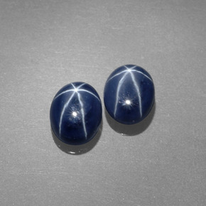  ct natürliche blauer Stern-Saphir-Edelsteine, Oval Schliff, Lichtundurchlässig
