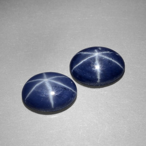  ct natürliche blauer Stern-Saphir-Edelsteine, Oval Schliff, Lichtundurchlässig
