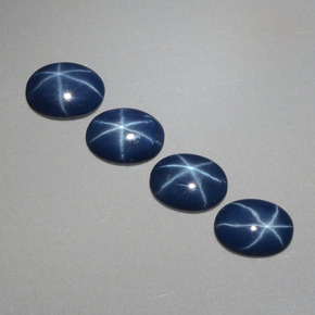  ct natürliche blauer Stern-Saphir-Edelsteine, Oval Schliff, Lichtundurchlässig