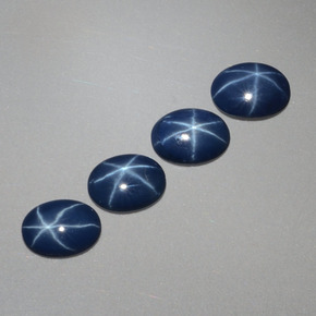  ct natürliche blauer Stern-Saphir-Edelsteine, Oval Schliff, Lichtundurchlässig