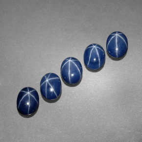  ct natürliche blauer Stern-Saphir-Edelsteine, Oval Schliff, Lichtundurchlässig