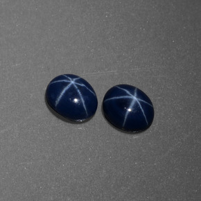  ct natürliche blauer Stern-Saphir-Edelsteine, Oval Schliff, Lichtundurchlässig