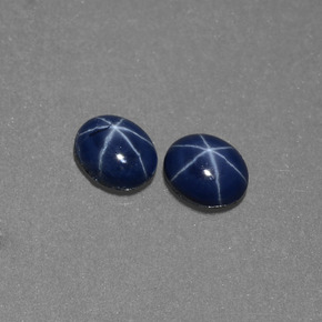  ct natürliche blauer Stern-Saphir-Edelsteine, Oval Schliff, Lichtundurchlässig