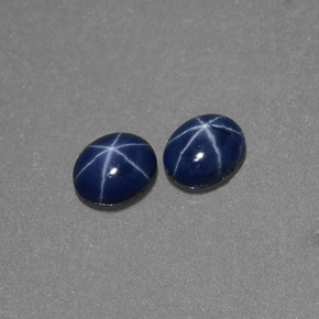  ct natürliche blauer Stern-Saphir-Edelsteine, Oval Schliff, Lichtundurchlässig