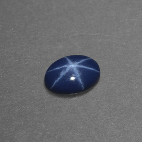 9,17 ctw natürlicher Blau Sternsaphir, Oval Schliff, Lichtundurchlässig