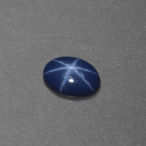9,17 ctw natürlicher Blau Sternsaphir, Oval Schliff, Lichtundurchlässig