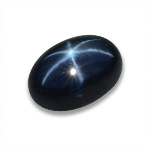 1,05 ctw natürlicher blauer Stern-Saphir, Oval Schliff, Lichtdurchlässig