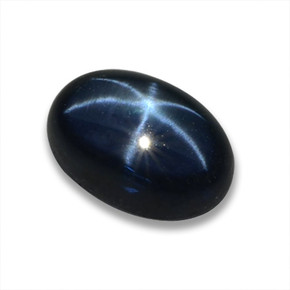 1,05 ctw natürlicher blauer Stern-Saphir, Oval Schliff, Lichtdurchlässig