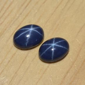  ct natürliche blauer Stern-Saphir-Edelsteine, Oval Schliff, Lichtundurchlässig