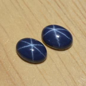  ct natürliche blauer Stern-Saphir-Edelsteine, Oval Schliff, Lichtundurchlässig