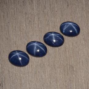  ct natürliche Blau Stern-Saphir-Edelsteine, Oval Schliff, Lichtundurchlässig
