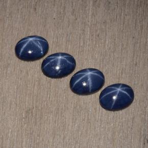  ct natürliche Blau Stern-Saphir-Edelsteine, Oval Schliff, Lichtundurchlässig