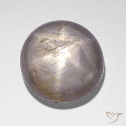 9.28ct Natürlicher Grau Sternsaphir, Runden, Lichtundurchlässig