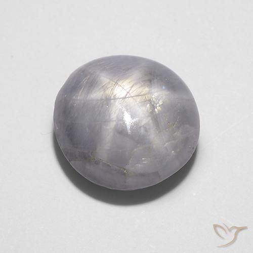 7.88ct Natürlicher Hellgrau Sternsaphir, Oval, Lichtundurchlässig