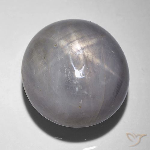 12.12ct Natürlicher Lila Silber Sternsaphir, Oval, Lichtundurchlässig