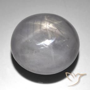 9,17 ctw natürlicher Lila Silber Sternsaphir, Oval, Lichtundurchlässig