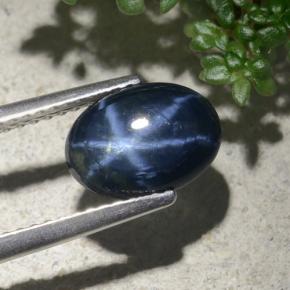 2,14 ctw natürlicher blauer Stern-Saphir, Oval Schliff, Lichtundurchlässig