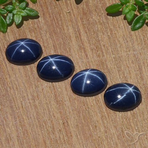 4.52ctw Natürlicher Dämmerungsblau Sternsaphir, Oval, Lichtundurchlässig