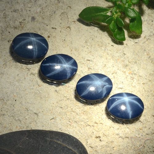 2.54ctw Natürlicher tiefblau Sternsaphir, Oval, Lichtundurchlässig