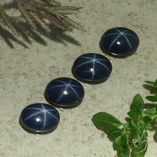 4.85ctw Natürlicher tiefblau Sternsaphir, Oval, Lichtundurchlässig