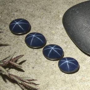 5,03 ct natürliche blauer Stern-Saphir-Edelsteine, Oval Schliff, Lichtundurchlässig