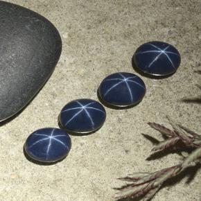5,03 ct natürliche blauer Stern-Saphir-Edelsteine, Oval Schliff, Lichtundurchlässig