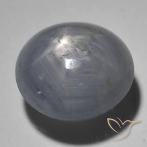9,17 ctw natürlicher Dunkelgrau Sternsaphir, Oval, Lichtdurchlässig
