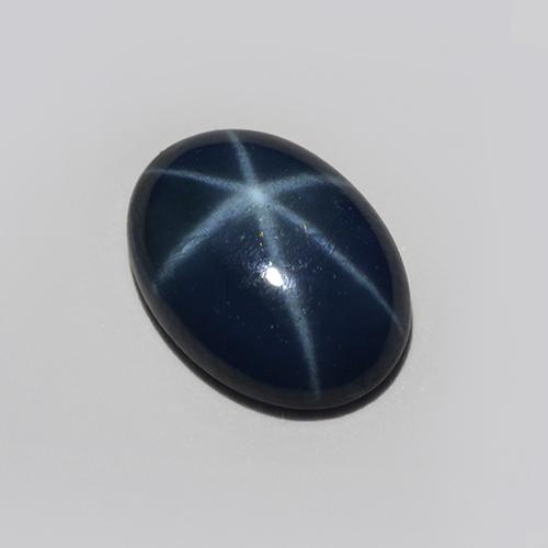 0,85 ctw natürlicher blauer Stern-Saphir, Oval Schliff, Lichtdurchlässig