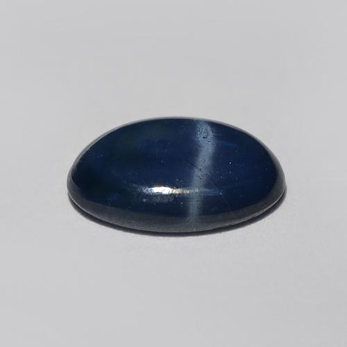 0,85 ctw natürlicher blauer Stern-Saphir, Oval Schliff, Lichtdurchlässig