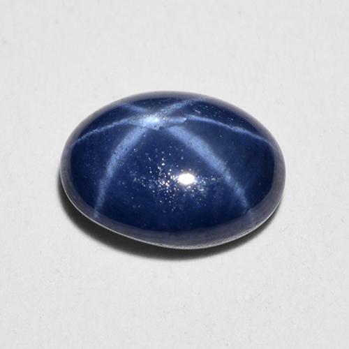 1,28 ctw natürlicher blauer Stern-Saphir, Oval Schliff, Lichtdurchlässig