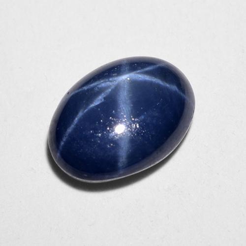 1,28 ctw natürlicher blauer Stern-Saphir, Oval Schliff, Lichtdurchlässig
