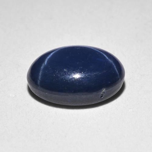 1,28 ctw natürlicher blauer Stern-Saphir, Oval Schliff, Lichtdurchlässig