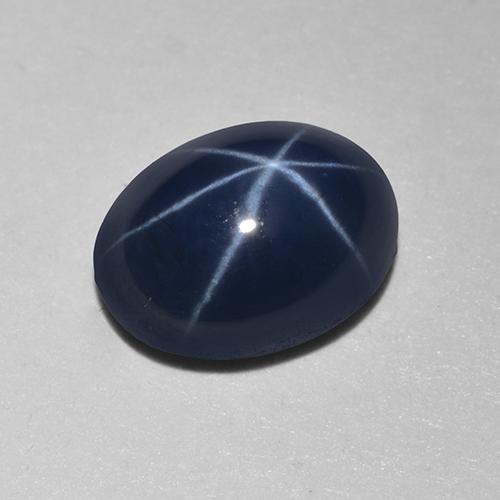 9,17 ctw natürlicher Tiefes Marineblau Sternsaphir, Oval Schliff, Lichtdurchlässig