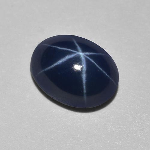 9,17 ctw natürlicher Tiefes Marineblau Sternsaphir, Oval Schliff, Lichtdurchlässig