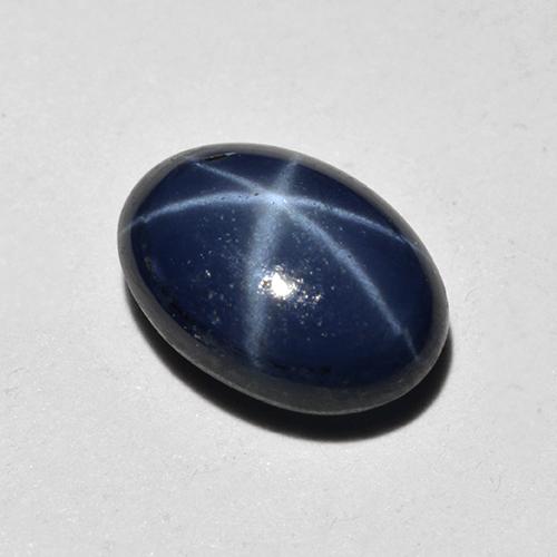 1,18 ctw natürlicher blauer Stern-Saphir, Oval Schliff, Lichtundurchlässig