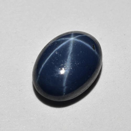 1,18 ctw natürlicher blauer Stern-Saphir, Oval Schliff, Lichtundurchlässig
