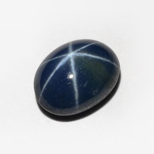 1,20 ctw natürlicher blauer Stern-Saphir, Oval Schliff, Lichtundurchlässig