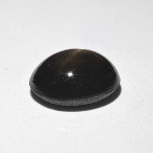 9,17 ctw natürlicher Schwarz Sternsaphir, Oval Schliff, Lichtundurchlässig