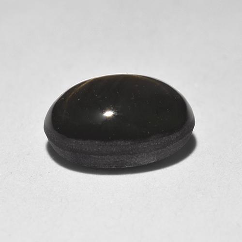 1,87 ctw natürlicher schwarzer Stern-Saphir, Oval Schliff, Lichtundurchlässig
