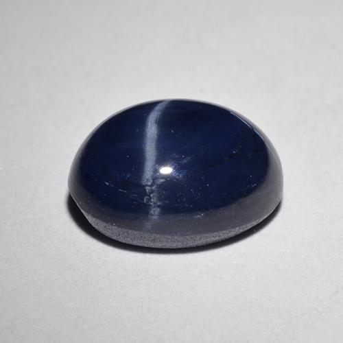 4,76 ctw natürlicher blauer Stern-Saphir, Oval Schliff, Lichtundurchlässig