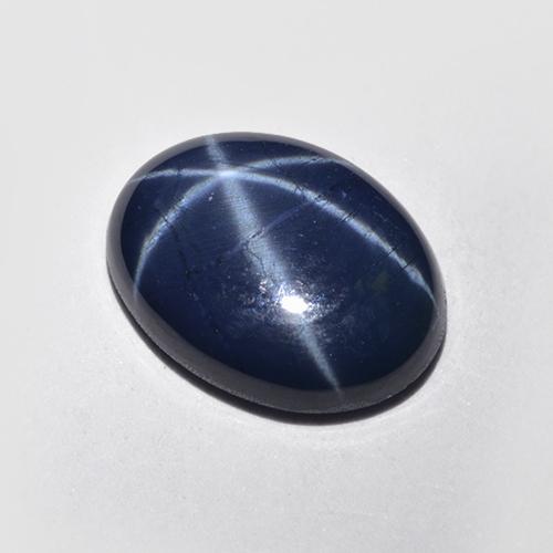 2,57 ctw natürlicher blauer Stern-Saphir, Oval Schliff, Lichtdurchlässig