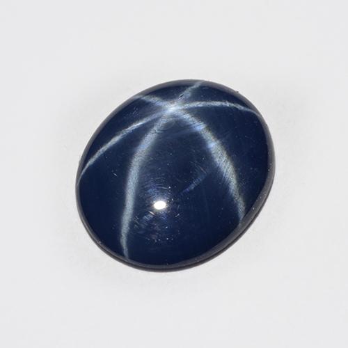 2,25 ctw natürlicher blauer Stern-Saphir, Oval Schliff, Lichtdurchlässig