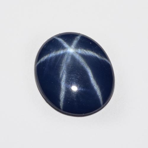 2,25 ctw natürlicher blauer Stern-Saphir, Oval Schliff, Lichtdurchlässig