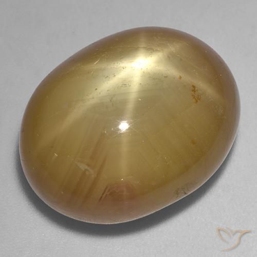 9,17 ctw natürlicher Orangenes Gold Sternsaphir, Oval, Lichtundurchlässig