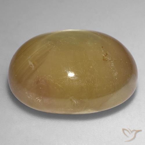 9,17 ctw natürlicher Orangenes Gold Sternsaphir, Oval, Lichtundurchlässig