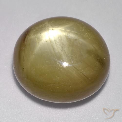 9,17 ctw natürlicher Orangenes Gold Sternsaphir, Oval, Lichtundurchlässig