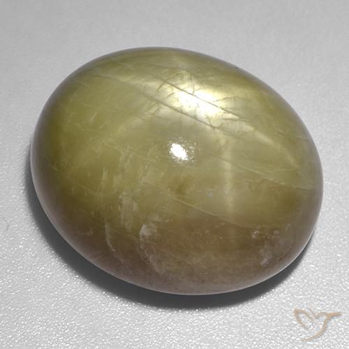 9,17 ctw natürlicher gold-gelb Sternsaphir, Oval, Lichtundurchlässig
