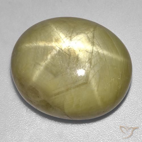 9,17 ctw natürlicher gold-gelb Sternsaphir, Oval, Lichtundurchlässig