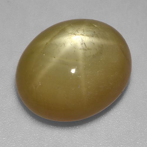 9,17 ctw natürlicher Orangenes Gold Sternsaphir, Oval Schliff, Lichtundurchlässig