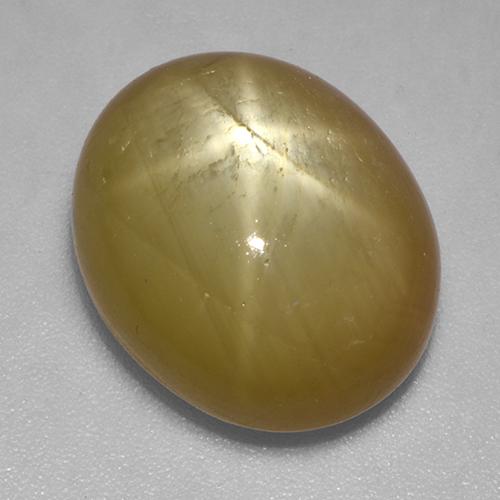 9,17 ctw natürlicher Orangenes Gold Sternsaphir, Oval Schliff, Lichtundurchlässig